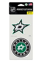 Dallas Stars 4x4 2 Pack Auto Decal - Green