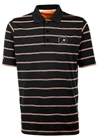 Antigua Philadelphia Flyers Mens Black Deluxe Short Sleeve Polo