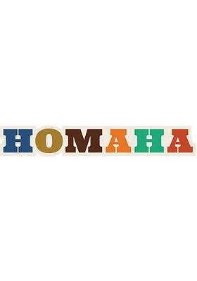 Omaha 3 inch - 4 inch in size Stickers