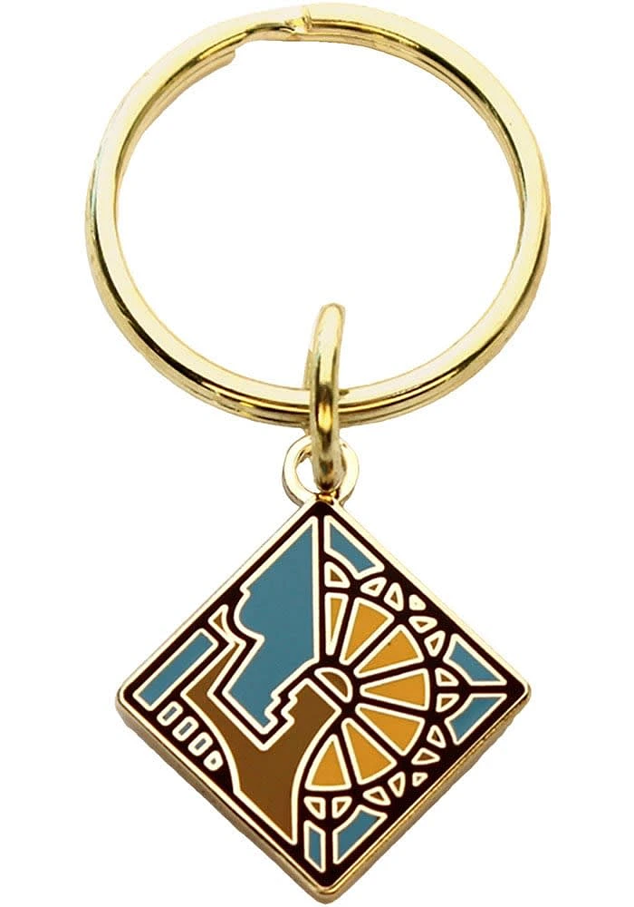Wichita 1 inch diameter Keychain - Blue