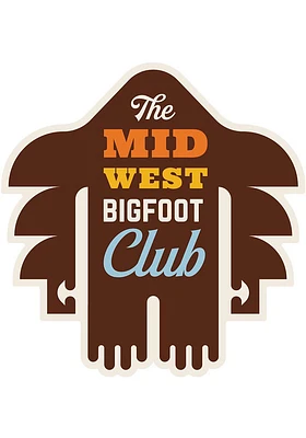 Midwest 3 inch - 4 inch in size Design Stickers - Brown
