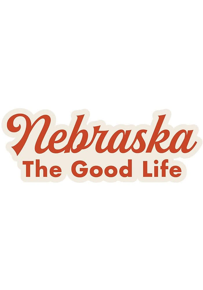 Nebraska 3 x 4 in style Stickers