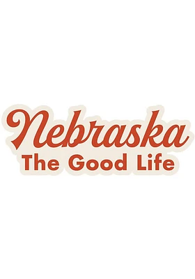 Nebraska 3 x 4 in style Stickers