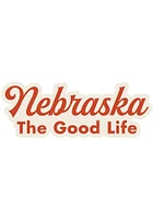Nebraska 3 x 4 in style Stickers