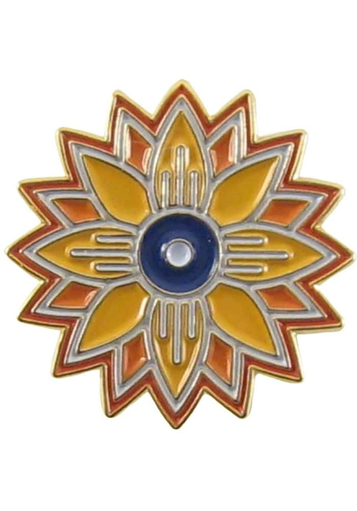 Kansas Souvenir 1 inch in size Pin - Yellow