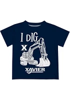 Vive La Fete Xavier Musketeers Infant Excavator Short Sleeve T-Shirt Blue