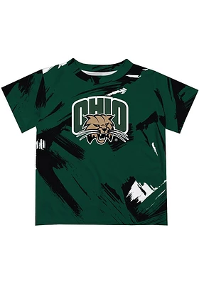 Vive La Fete Ohio Bobcats Infant Paint Brush Short Sleeve T-Shirt Green