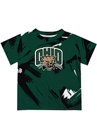 Vive La Fete Ohio Bobcats Infant Paint Brush Short Sleeve T-Shirt Green