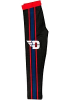 Vive La Fete Dayton Flyers Infant Girls Black Stripe Bottoms Leggings