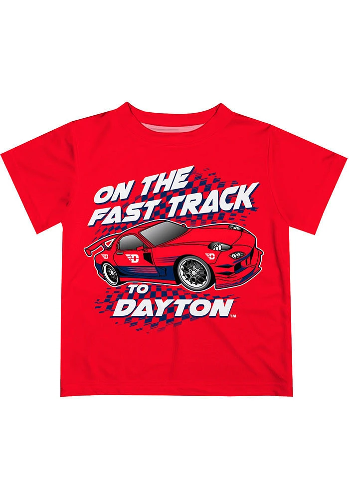 Vive La Fete Dayton Flyers Infant Fast Track Short Sleeve T-Shirt Red