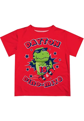 Vive La Fete Dayton Flyers Toddler Red Dino-Mite Short Sleeve T-Shirt