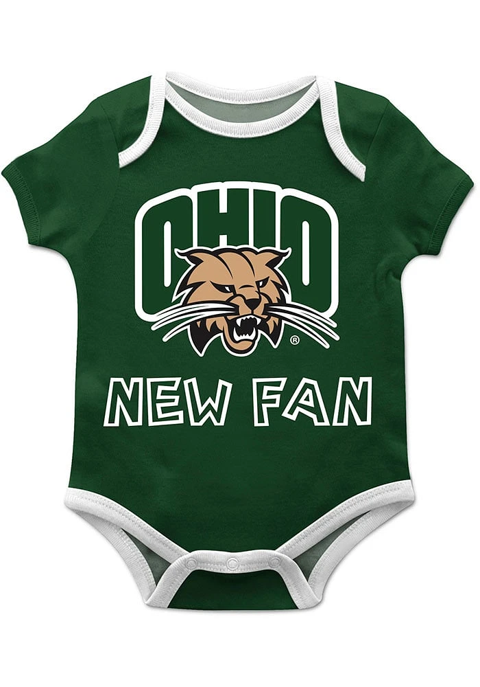 Vive La Fete Ohio Bobcats Baby New Fan Short Sleeve One Piece