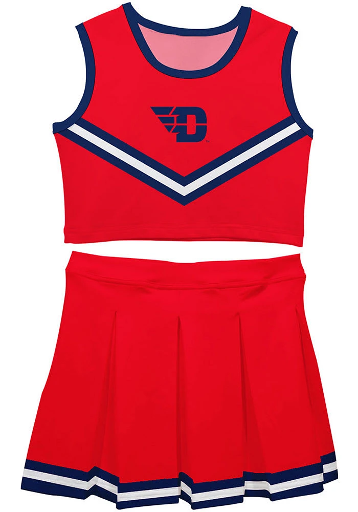 Vive La Fete Dayton Flyers Toddler Girls Red Ashley 2 Pc Sets Cheer