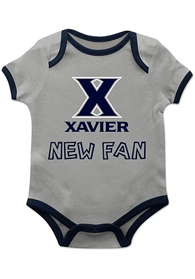 Vive La Fete Xavier Musketeers Baby Grey New Fan Short Sleeve One Piece