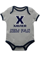 Vive La Fete Xavier Musketeers Baby Grey New Fan Short Sleeve One Piece