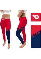 Vive La Fete Dayton Flyers Womens Red Colorblock Letter Pants