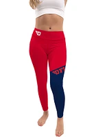 Vive La Fete Dayton Flyers Womens Red Colorblock Letter Plus Athletic Pants