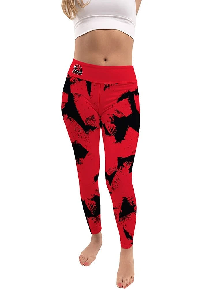 Vive La Fete Miami RedHawks Womens Red Paint Brush Pants