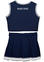 Vive La Fete Xavier Musketeers Girls Blue Ashley 2 Pc Set Cheer