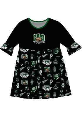 Vive La Fete Ohio Bobcats Girls Sandie Impressions Short Sleeve Dress