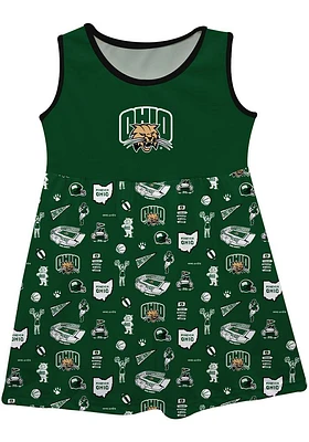 Vive La Fete Ohio Bobcats Girls Impressions Short Sleeve Dress