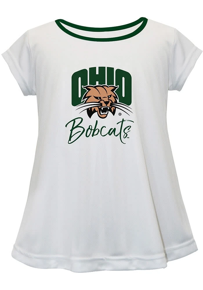 Vive La Fete Ohio Bobcats Infant Girls Script Blouse Short Sleeve T-Shirt