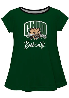 Vive La Fete Ohio Bobcats Infant Girls Script Blouse Short Sleeve T-Shirt