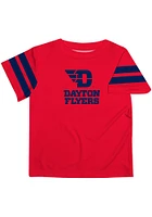 Vive La Fete Dayton Flyers Youth Red Stripes Short Sleeve T-Shirt