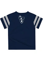 Vive La Fete Xavier Musketeers Infant Stripes Short Sleeve T-Shirt Navy Blue