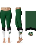 Vive La Fete Ohio Bobcats Womens Green Ankle Colorblock Plus Athletic Pants