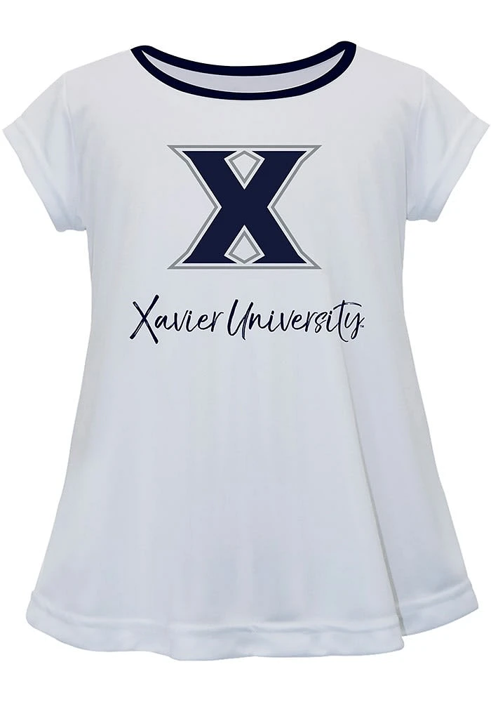 Vive La Fete Xavier Musketeers Infant Girls Script Blouse Short Sleeve T-Shirt