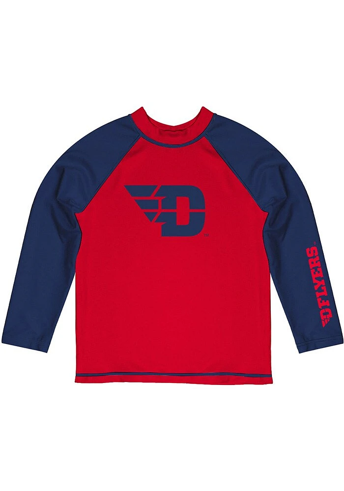 Vive La Fete Dayton Flyers Baby Red Rash Guard Long Sleeve T-Shirt