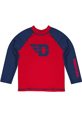 Vive La Fete Dayton Flyers Baby Red Rash Guard Long Sleeve T-Shirt