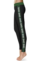 Vive La Fete Ohio Bobcats Womens Black Stripe Plus Athletic Pants