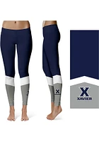 Vive La Fete Xavier Musketeers Womens Blue Colorblock Pants