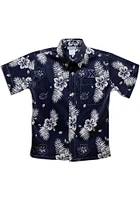 Vive La Fete Xavier Musketeers Youth Navy Blue Hawaiian Short Sleeve T-Shirt