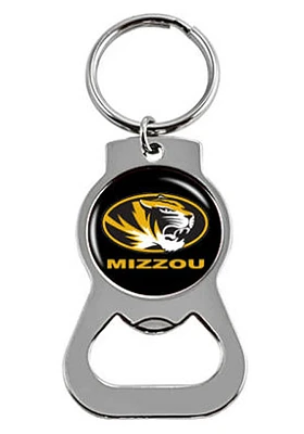 Missouri Tigers Bottle Opener Keychain - Silver