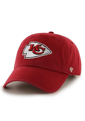 47 Kansas City Chiefs Clean Up Iconic Adjustable Hat - Red