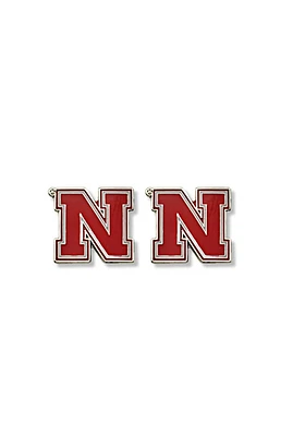 Nebraska Cornhuskers Post Earrings Womens Earrings