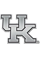 Kentucky Wildcats Chrome Design Car Emblem - Silver