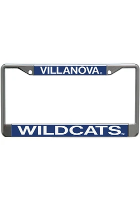 Villanova Wildcats Silver Chrome Graphic License Plate Frame - Silver