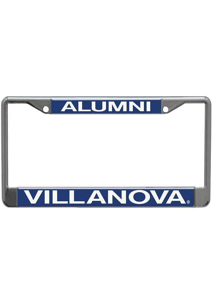 Villanova Wildcats Silver Chrome License Plate Frame - Silver
