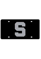Michigan State Spartans Black Black Mascot Logo Car Accessory License Plate