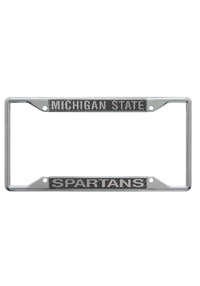 Michigan State Spartans Carbon Fiber License Plate Frame