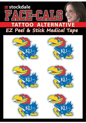 Kansas Jayhawks 6 Pack Design Tattoo