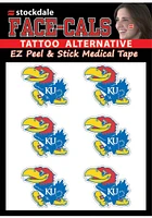 Kansas Jayhawks 6 Pack Design Tattoo