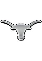 Texas Longhorns Chrome Car Emblem - Silver