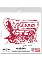 Oklahoma Sooners 6x6 2pk Car Magnet - Crimson
