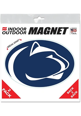 Penn State Nittany Lions 6x6 2pk Car Magnet - Navy Blue