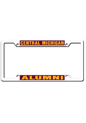 Central Michigan Chippewas Alumni License Plate Frame - White